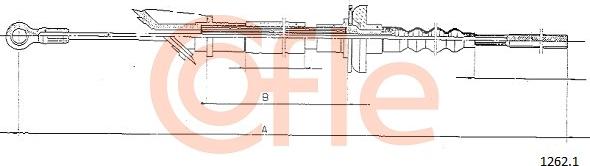 Cofle 92.1262.1 - Трос, управление сцеплением autosila-amz.com