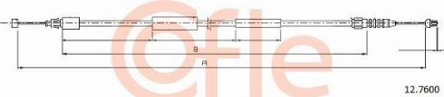 Cofle 92.12.7600 - Тросик замка капота autosila-amz.com