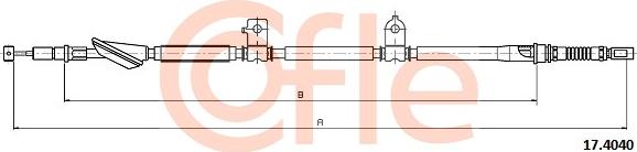 Cofle 92.17.4040 - Тросик, cтояночный тормоз autosila-amz.com