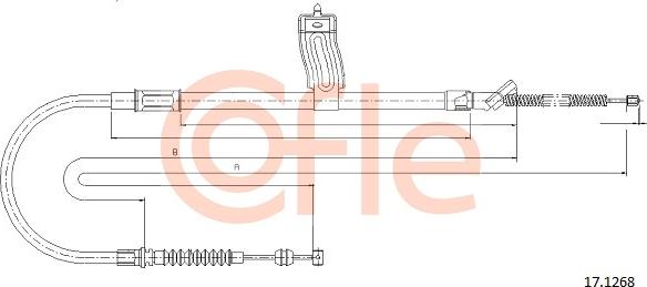 Cofle 92.17.1268 - Тросик, cтояночный тормоз autosila-amz.com