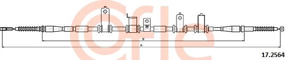 Cofle 92172564 - Тросик, cтояночный тормоз autosila-amz.com