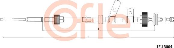Cofle 92.1E.LR004 - Тросик, cтояночный тормоз autosila-amz.com
