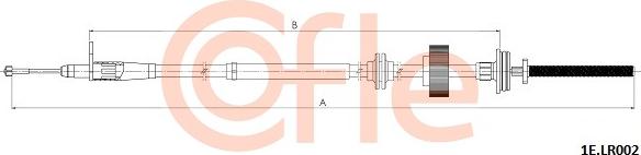 Cofle 92.1E.LR002 - Тросик, cтояночный тормоз autosila-amz.com