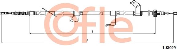 Cofle 92.1.KI029 - Тросик, cтояночный тормоз autosila-amz.com
