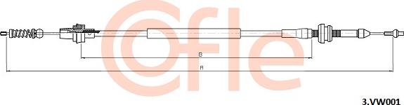 Cofle 92.3.VK001 - Тросик газа autosila-amz.com