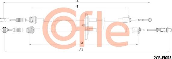 Cofle 92.2CB.FI053 - Трос, наконечник, ступенчатая коробка передач autosila-amz.com