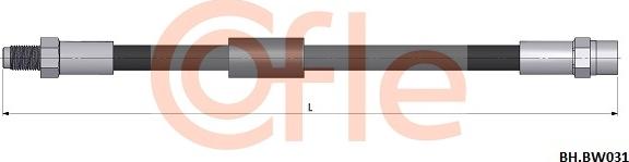 Cofle 92.BH.BW031 - Тормозной шланг autosila-amz.com