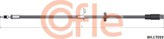 Cofle 92.BH.CT019 - Тормозной шланг autosila-amz.com