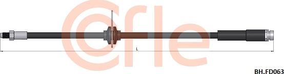 Cofle 92.BH.FD063 - Тормозной шланг autosila-amz.com