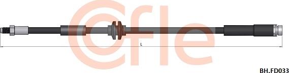 Cofle 92.BH.FD033 - Тормозной шланг autosila-amz.com
