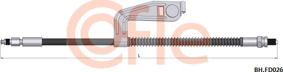 Cofle 92.BH.FD026 - Тормозной шланг autosila-amz.com