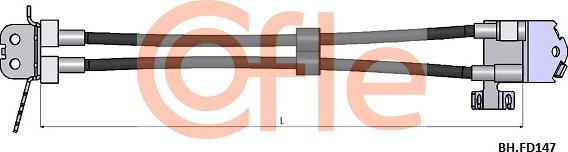 Cofle 92.BH.FD147 - Тормозной шланг autosila-amz.com