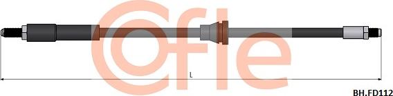 Cofle 92.BH.FD112 - Тормозной шланг autosila-amz.com