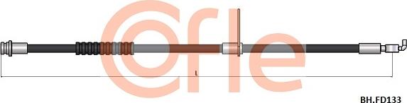 Cofle 92.BH.FD133 - Тормозной шланг autosila-amz.com