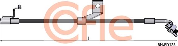 Cofle 92.BH.FD125 - Тормозной шланг autosila-amz.com