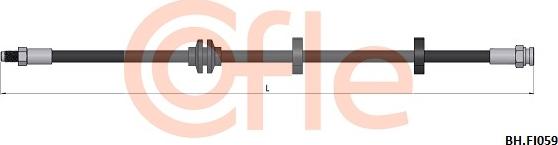 Cofle 92.BH.FI059 - Тормозной шланг autosila-amz.com