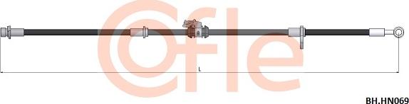 Cofle 92.BH.HN069 - Тормозной шланг autosila-amz.com