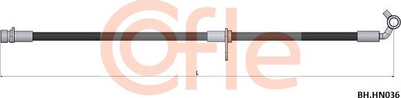 Cofle 92.BH.HN036 - Тормозной шланг autosila-amz.com