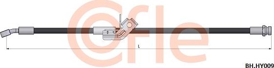 Cofle 92.BH.HY009 - Тормозной шланг autosila-amz.com