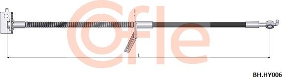 Cofle 92.BH.HY006 - Тормозной шланг autosila-amz.com