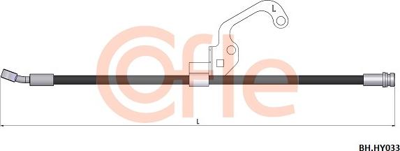 Cofle 92.BH.HY033 - Тормозной шланг autosila-amz.com