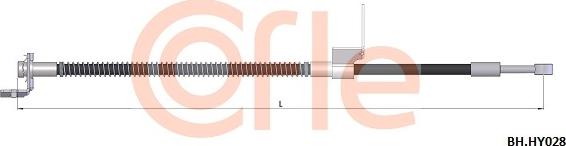 Cofle 92.BH.HY028 - Тормозной шланг autosila-amz.com