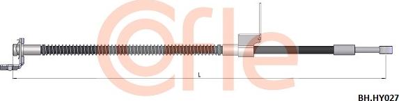 Cofle 92.BH.HY027 - Тормозной шланг autosila-amz.com