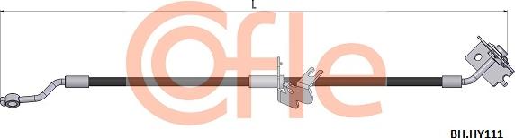 Cofle 92.BH.HY111 - Тормозной шланг autosila-amz.com