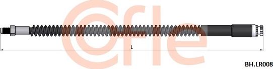 Cofle 92.BH.LR008 - Тормозной шланг autosila-amz.com