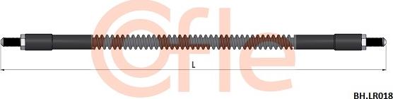 Cofle 92.BH.LR018 - Тормозной шланг autosila-amz.com