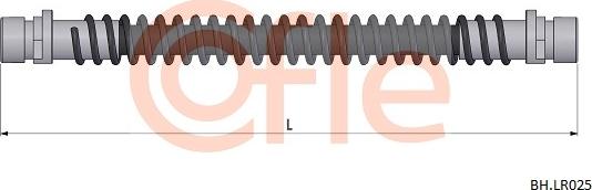 Cofle 92.BH.LR025 - Тормозной шланг autosila-amz.com