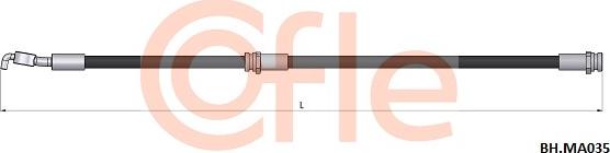 Cofle 92.BH.MA035 - Тормозной шланг autosila-amz.com