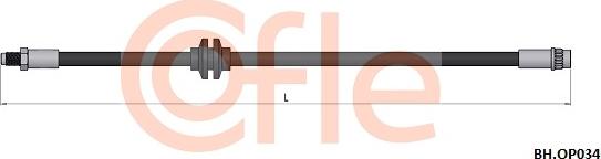Cofle 92.BH.OP034 - Тормозной шланг autosila-amz.com