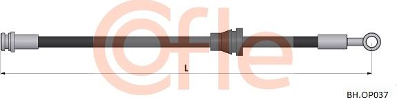 Cofle 92.BH.OP037 - Тормозной шланг autosila-amz.com