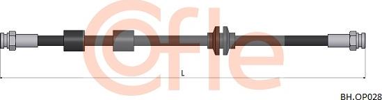 Cofle 92.BH.OP028 - Тормозной шланг autosila-amz.com