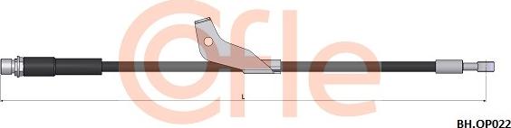 Cofle 92.BH.OP022 - Тормозной шланг autosila-amz.com