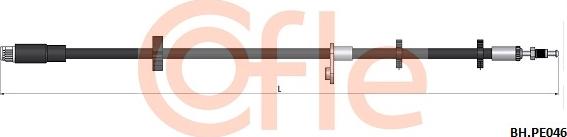 Cofle 92.BH.PE046 - Тормозной шланг autosila-amz.com