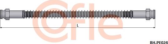 Cofle 92.BH.PE024 - Тормозной шланг autosila-amz.com