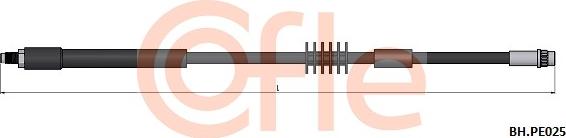 Cofle 92.BH.PE025 - Тормозной шланг autosila-amz.com