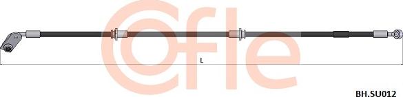 Cofle 92.BH.SU012 - Тормозной шланг autosila-amz.com