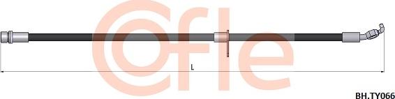 Cofle 92.BH.TY066 - Тормозной шланг autosila-amz.com