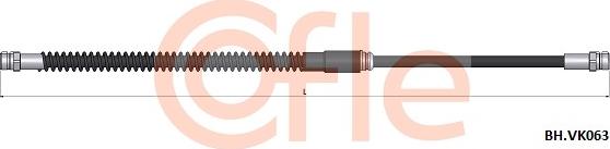 Cofle 92.BH.VK063 - Тормозной шланг autosila-amz.com