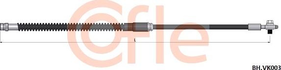 Cofle 92.BH.VK003 - Тормозной шланг autosila-amz.com