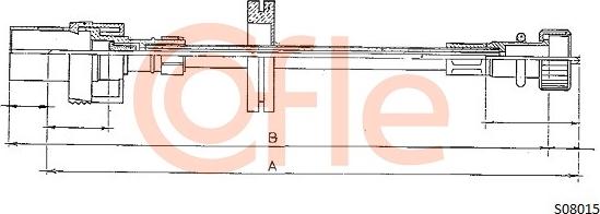 Cofle 92.S08015 - Тросик спидометра autosila-amz.com