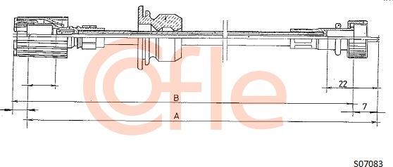Cofle 92.S07083 - Тросик спидометра autosila-amz.com