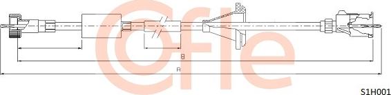 Cofle 92.S1H001 - Тросик спидометра autosila-amz.com