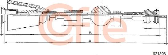 Cofle 92.S21503 - Тросик спидометра autosila-amz.com