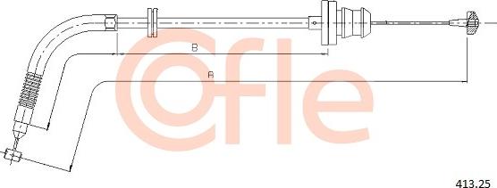 Cofle 413.25 - Тросик газа autosila-amz.com