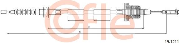 Cofle 19.1211 - Трос, управление сцеплением autosila-amz.com