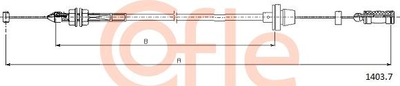 Cofle 1403.7 - Тросик газа autosila-amz.com